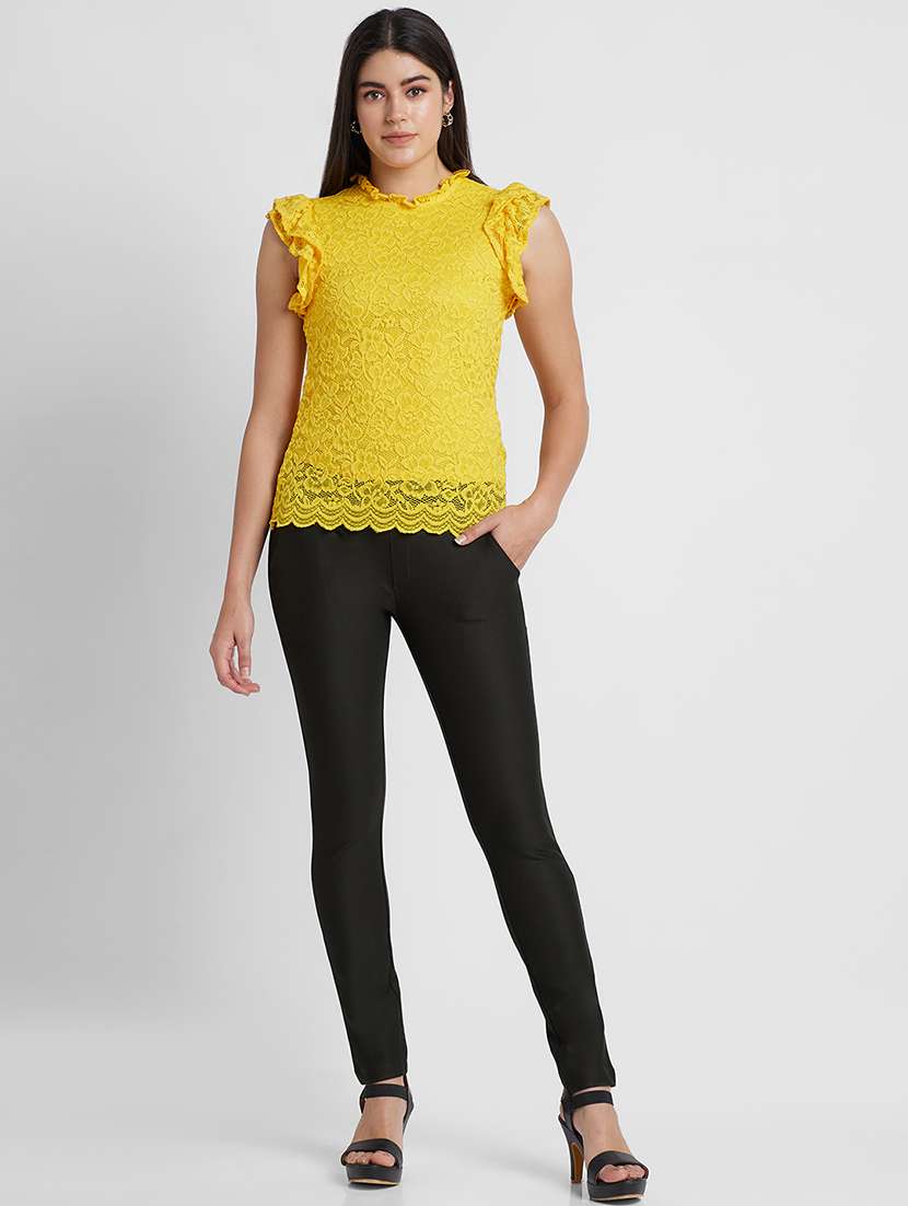 women olive viscose jeggings - 19780382 -  Standard Image - 3