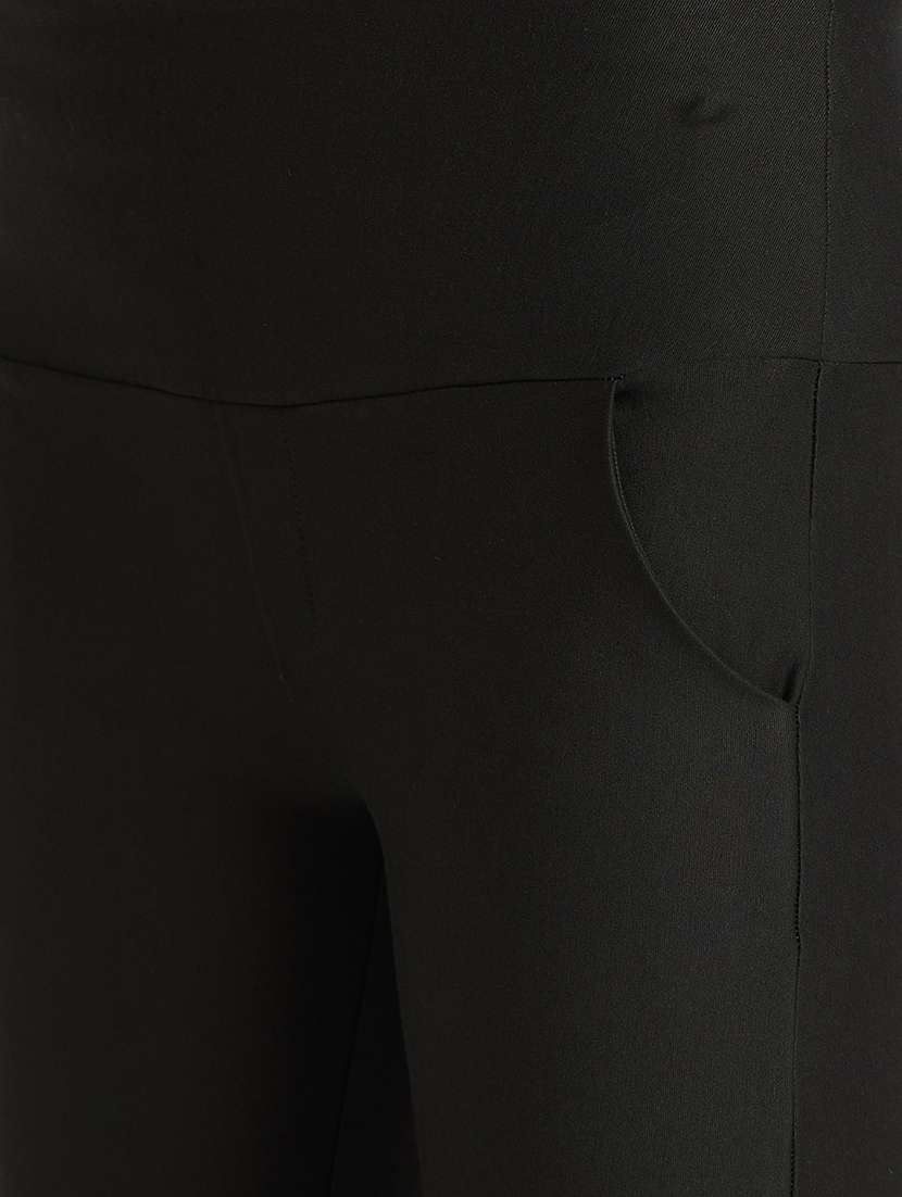 women olive viscose jeggings - 19780382 -  Standard Image - 5