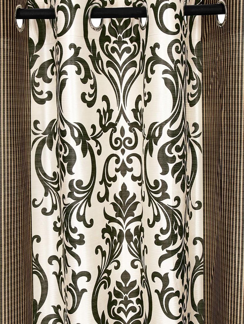 eyelet pack of2 2 piece polyester curtain,long door 9 feet - 19780507 - Standard Image - 3