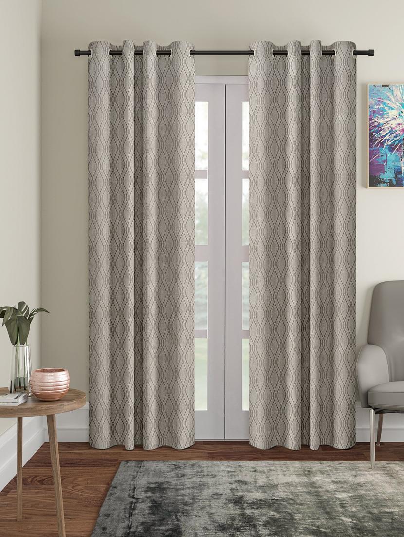 stylish and attractive self design curtains - pack of 2 - 19780597 - Zoom Image - 0