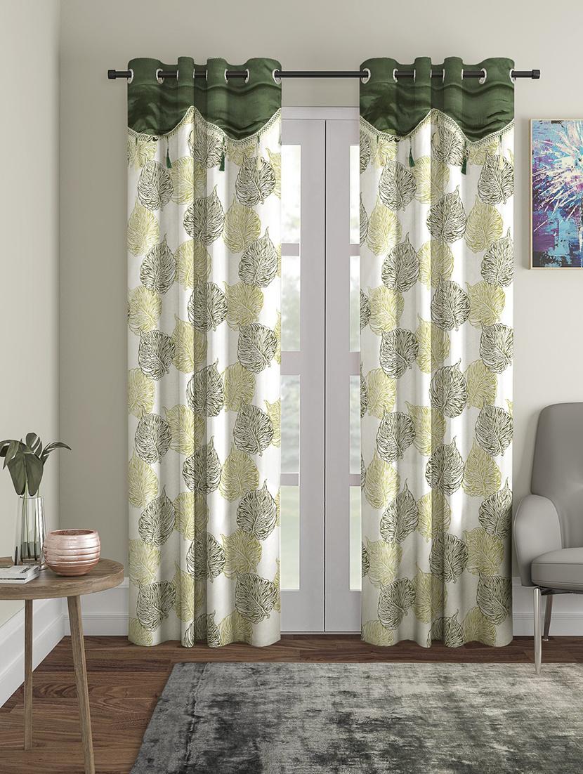 cortina designer eyelet printed home curtains - 19780682 -  Zoom Image - 0