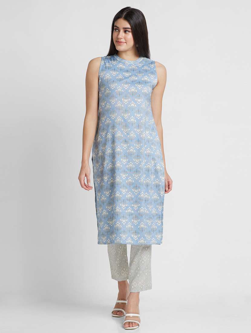 printed kurta pant set