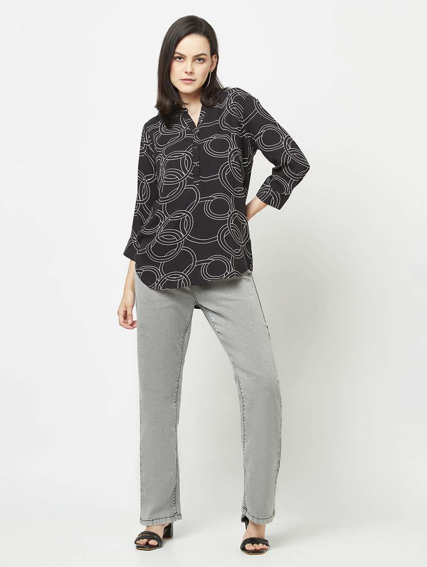 printed viscose regular top - 19780773 -  Standard Image - 5