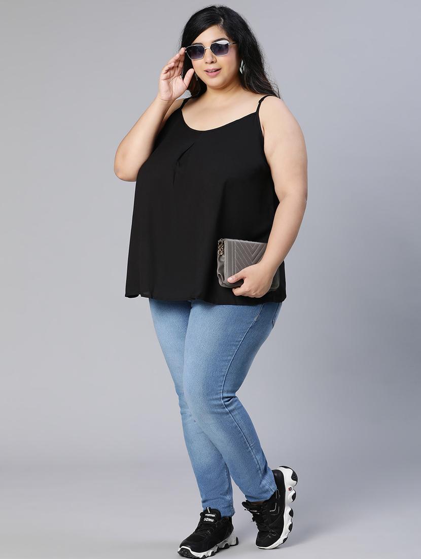 women's tank top shoulder strap top - 19780839 - Standard Image - 3