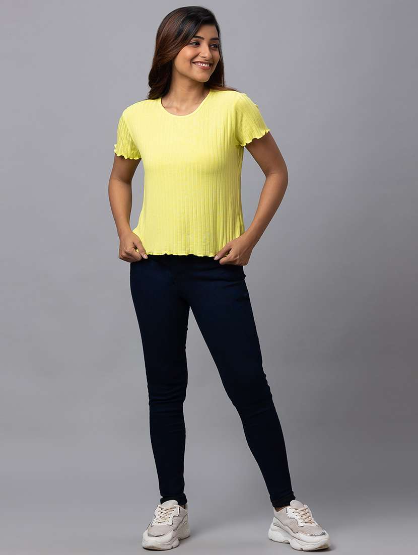 women's plain round neck t-shirt - 19781360 -  Standard Image - 3