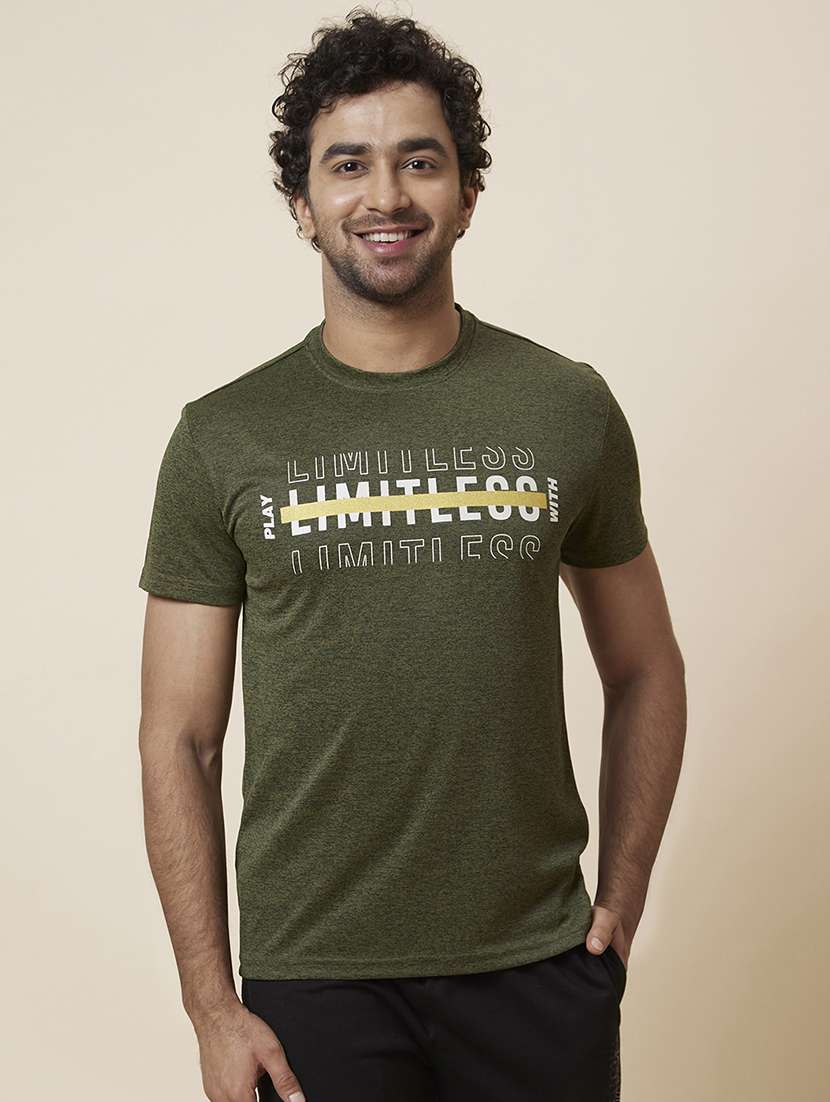 round neck printed t-shirt - 19781431 - Zoom Image - 0