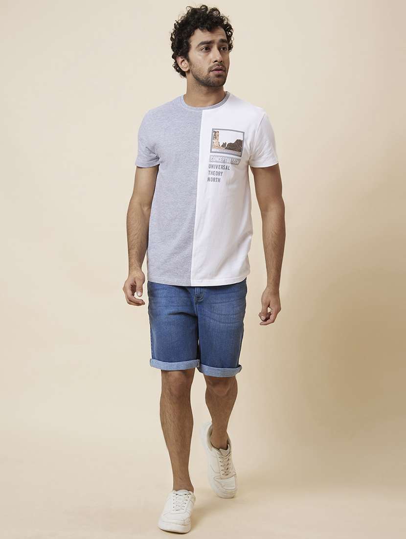 round neck printed t-shirt - 19781438 - Standard Image - 3