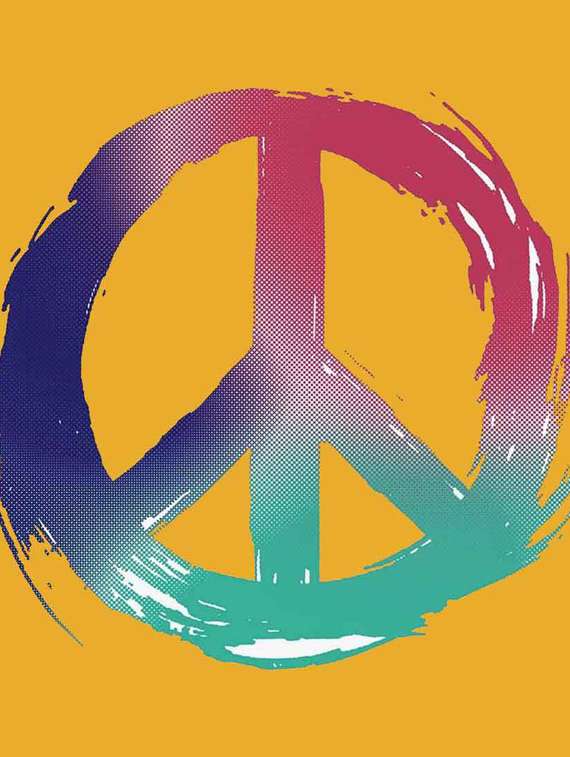 women's chest print crew neck t-shirt - 19782337 -  Standard Image - 3