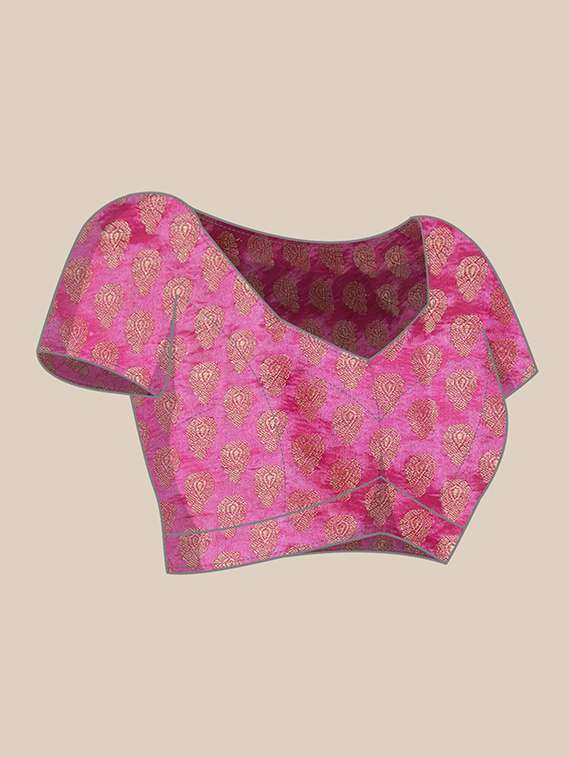 women's bandhani blue colored saree with blouse - 19782635 - Standard Image - 3