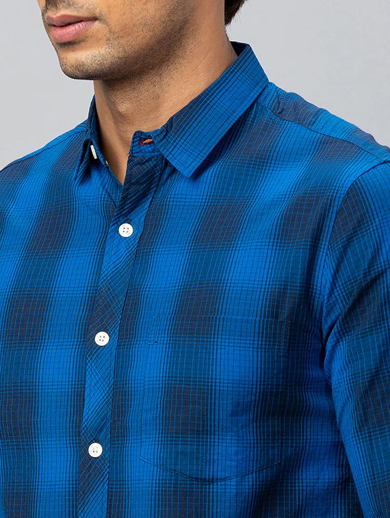 men checkered cotton casual shirt - 19782640 - Standard Image - 5