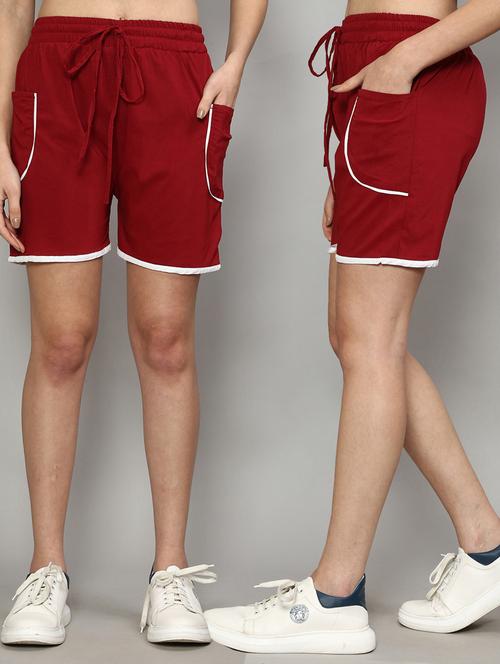 pack of 2 solid regular shorts - 19783642 -  Standard Image - 0