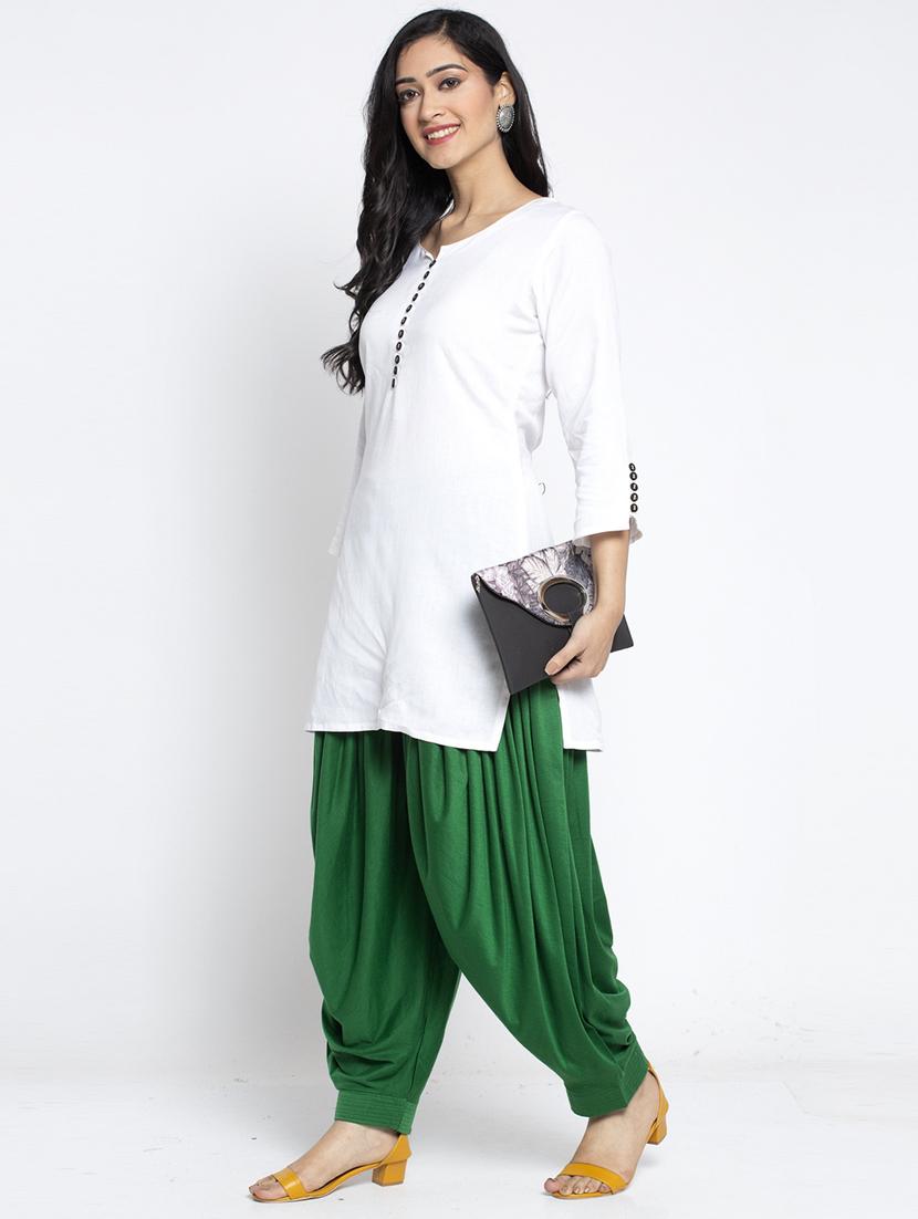 green viscose patiyala salwars - 19783667 - Standard Image - 3
