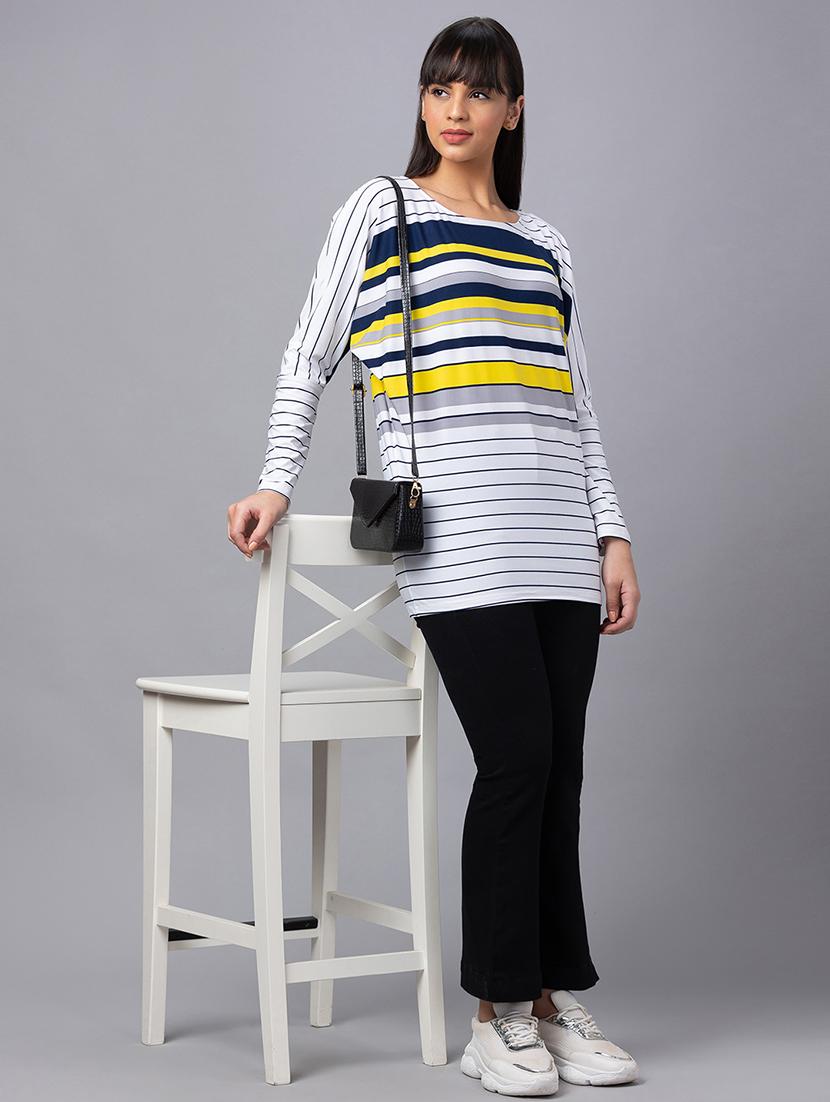 women white polyester regular top - 19783694 - Standard Image - 3