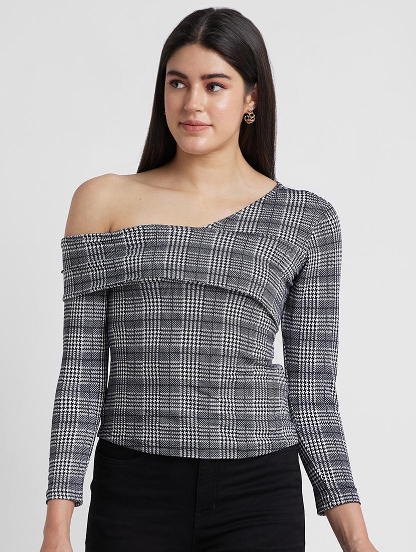women grey polyester regular top - 19783734 -  Zoom Image - 0