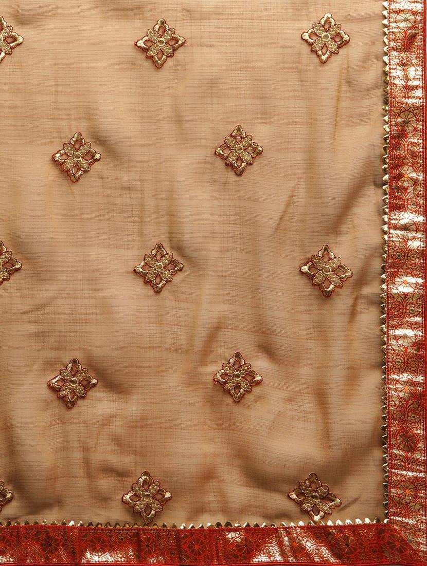 women's embroidered saree with blouse - 19783906 - Standard Image - 3