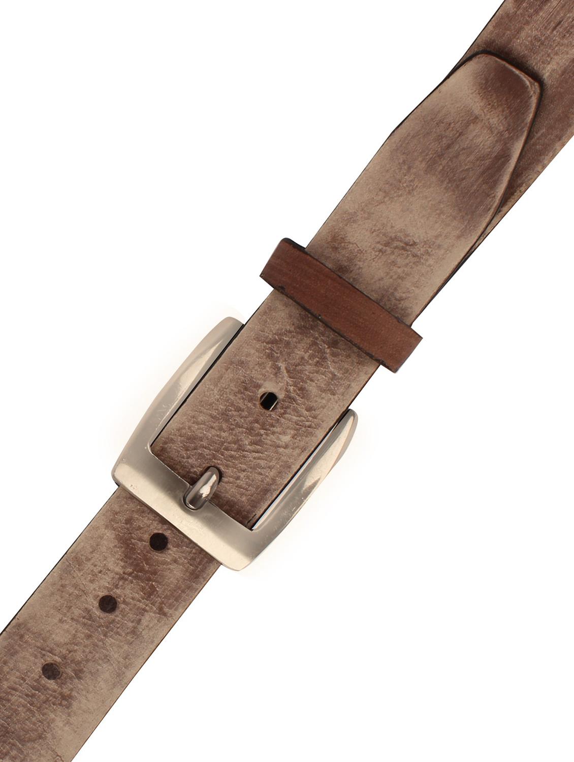 grey leather belt - 19784787 - Standard Image - 3