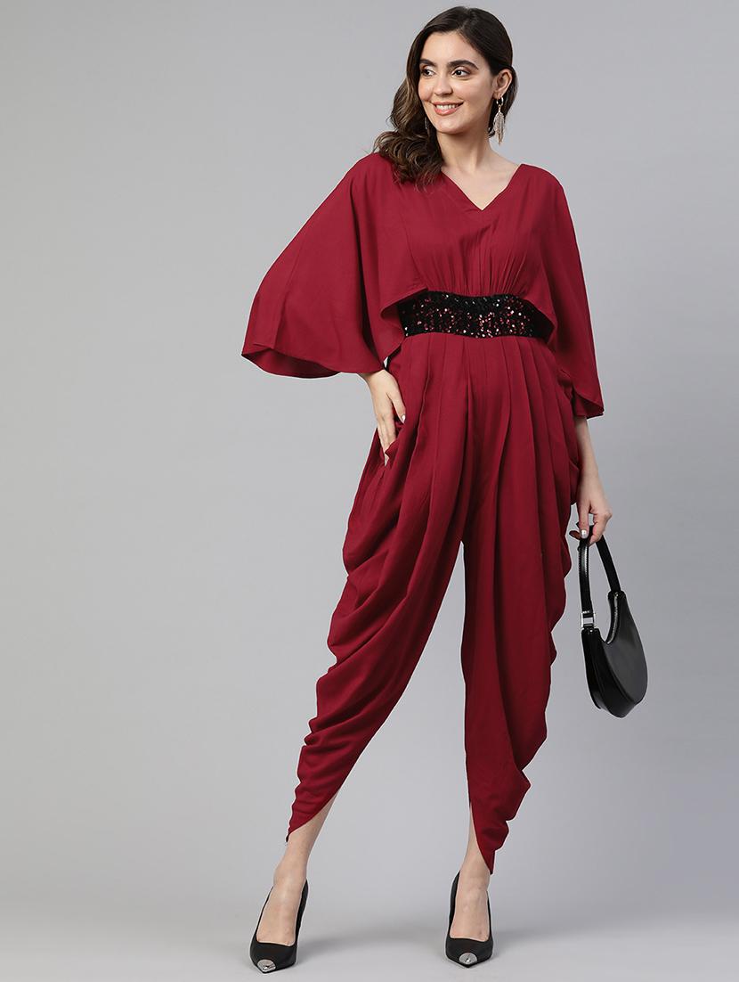 women cowl style jumpsuit - 19784849 - Standard Image - 3