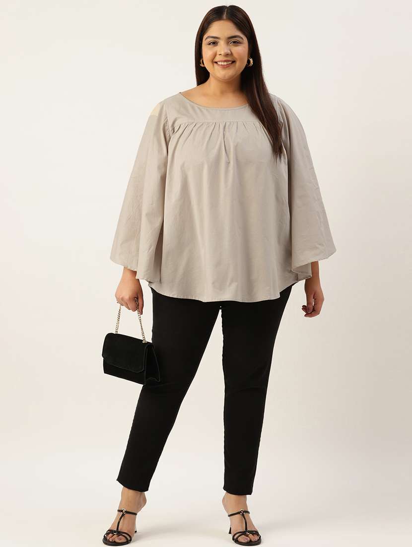 women's a line boat neck top - 19785313 - Standard Image - 3