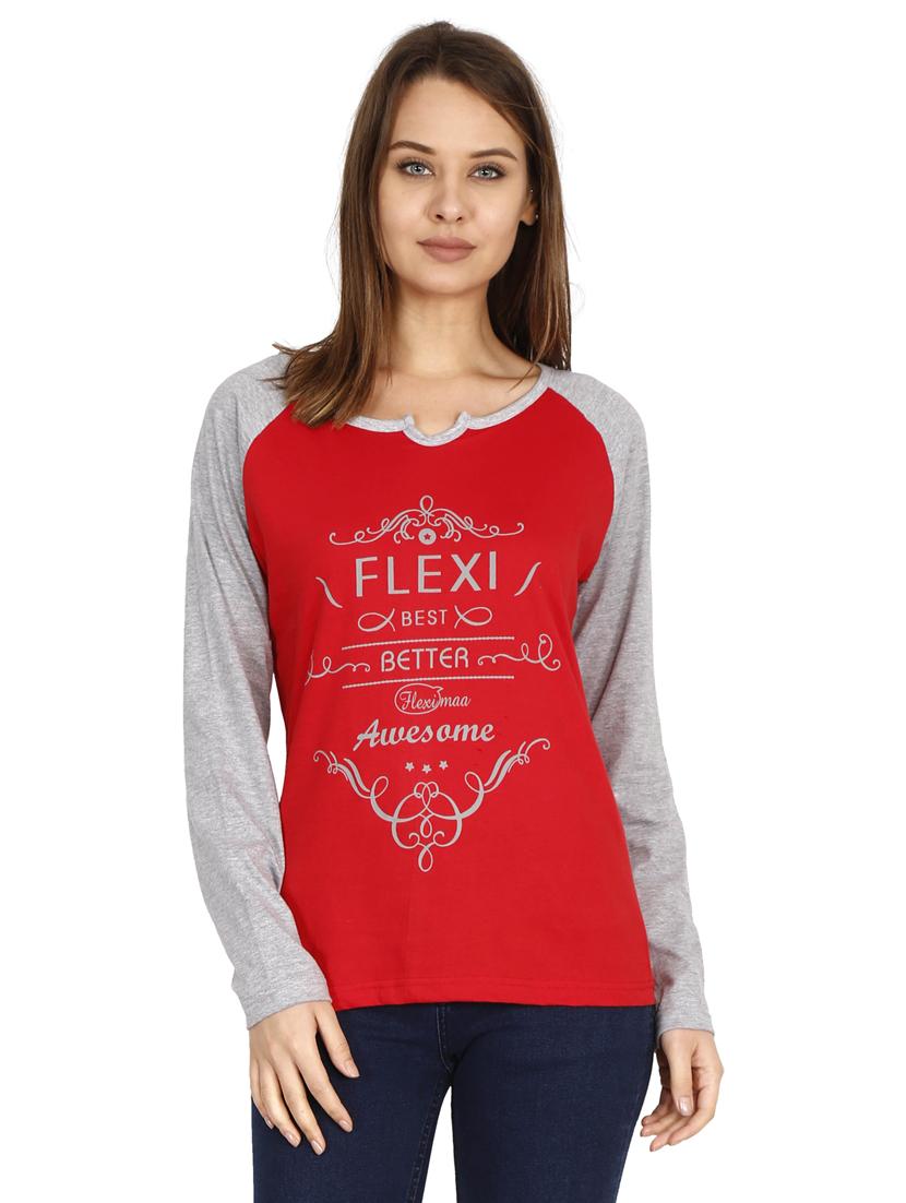 round neck printed regular tees - 19785703 - Zoom Image - 0