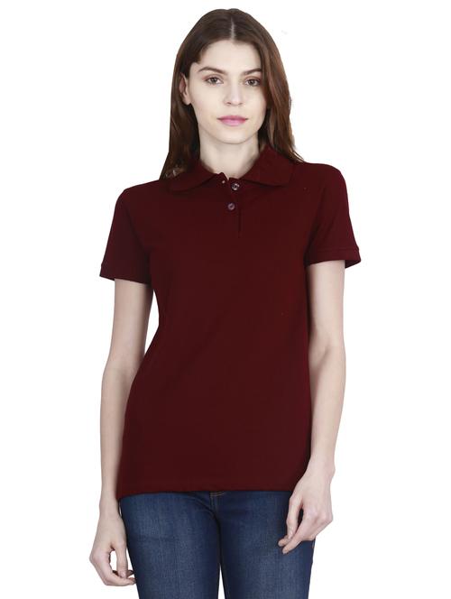 polo neck solid regular tee - 19785720 - Standard Image - 0
