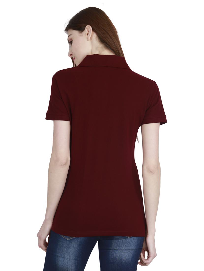 polo neck solid regular tee - 19785720 - Standard Image - 3