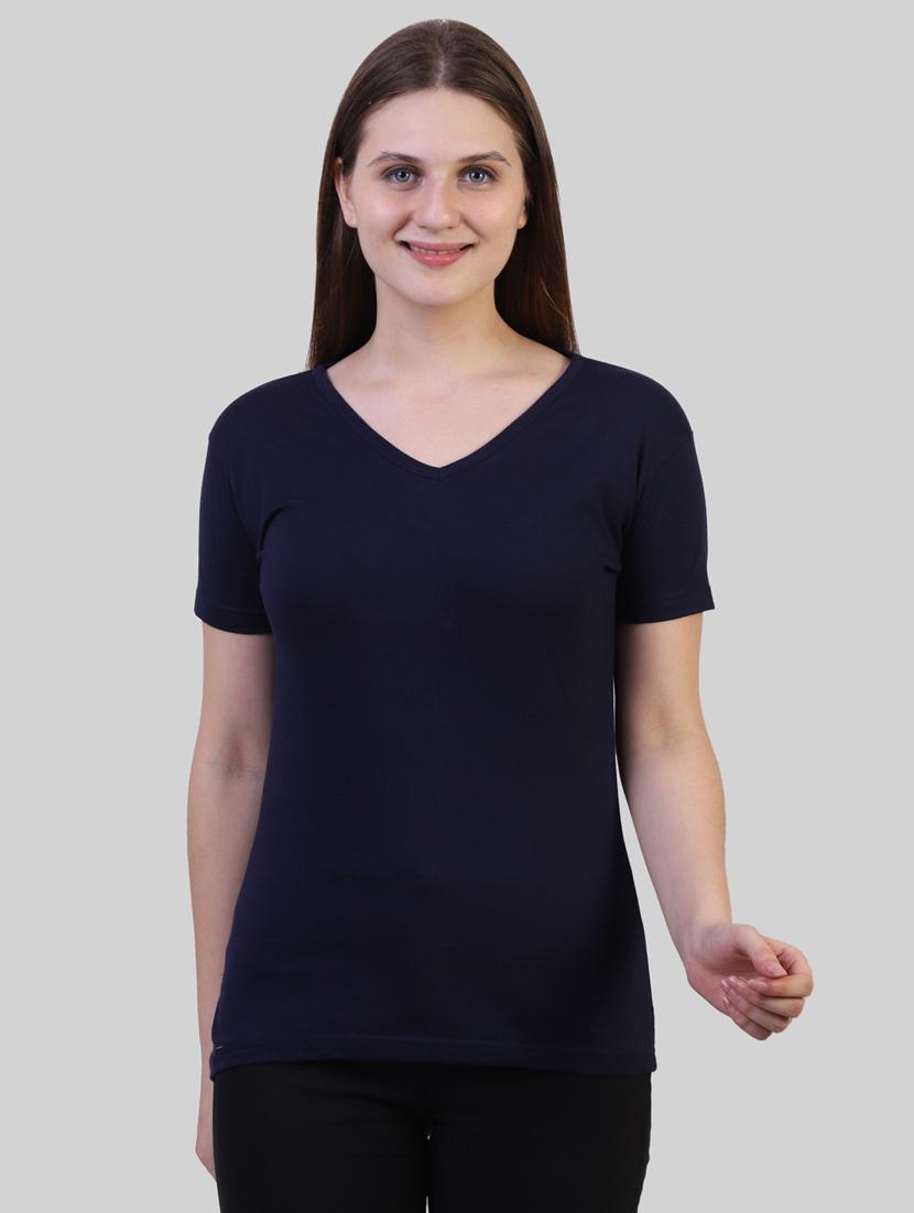 blue cotton regular tshirt - 19785789 - Zoom Image - 0