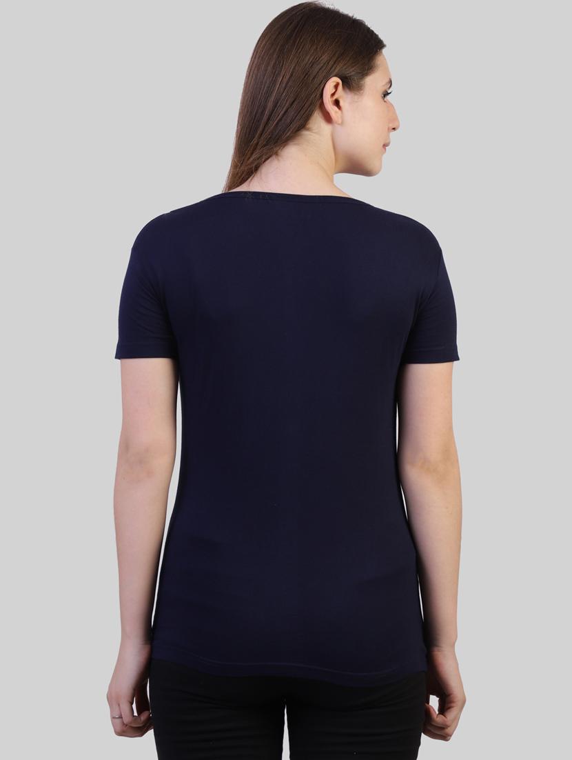 blue cotton regular tshirt - 19785789 - Standard Image - 3
