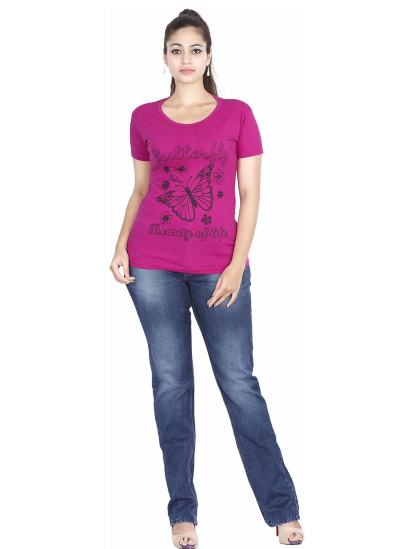 round neck printed regular tee - 19785926 - Standard Image - 3