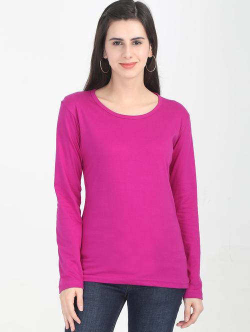 purple cotton regular tshirt - 19786039 -  Standard Image - 0