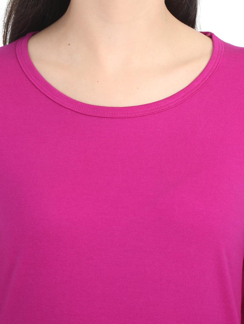 purple cotton regular tshirt - 19786039 - Standard Image - 5