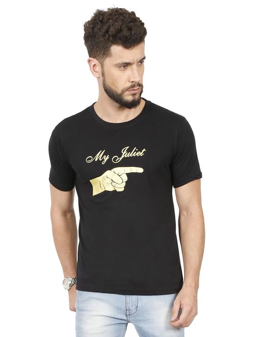 round neck printed t-shirt - 19786115 - Standard Image - 0