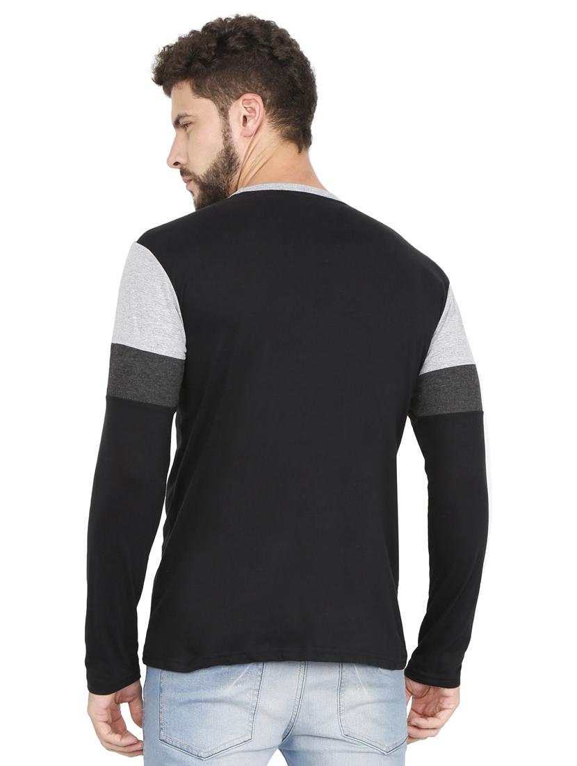 crew neck color block regular t-shirt - 19786257 - Standard Image - 3