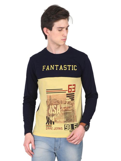 round neck printed t-shirt - 19786260 - Standard Image - 0