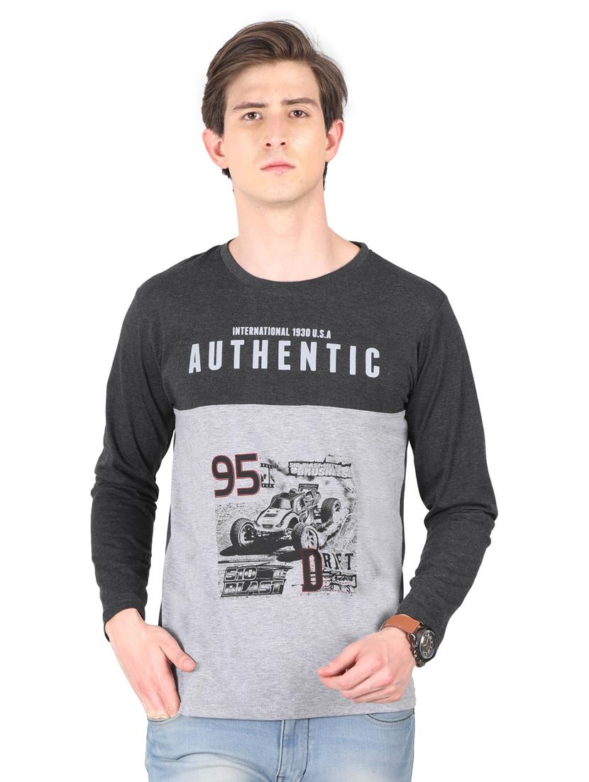 round neck printed t-shirt - 19786263 - Zoom Image - 0