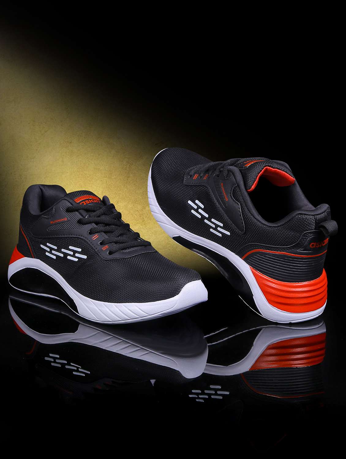men lace up sports shoes