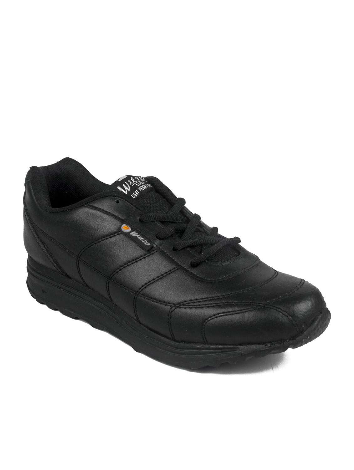 black pvc sport shoe