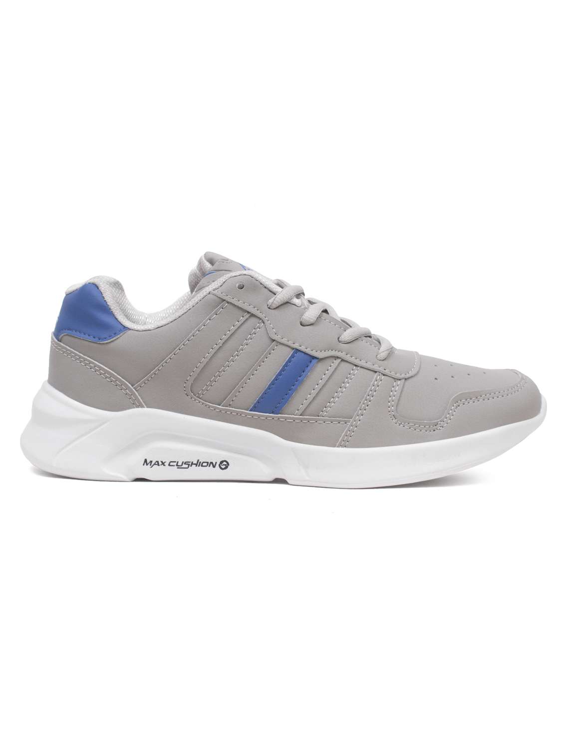 grey color block sport shoe
