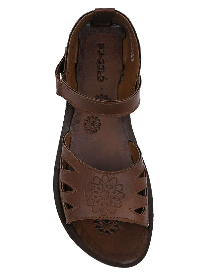 women tan slip on sandals - 19791283 -  Standard Image - 5