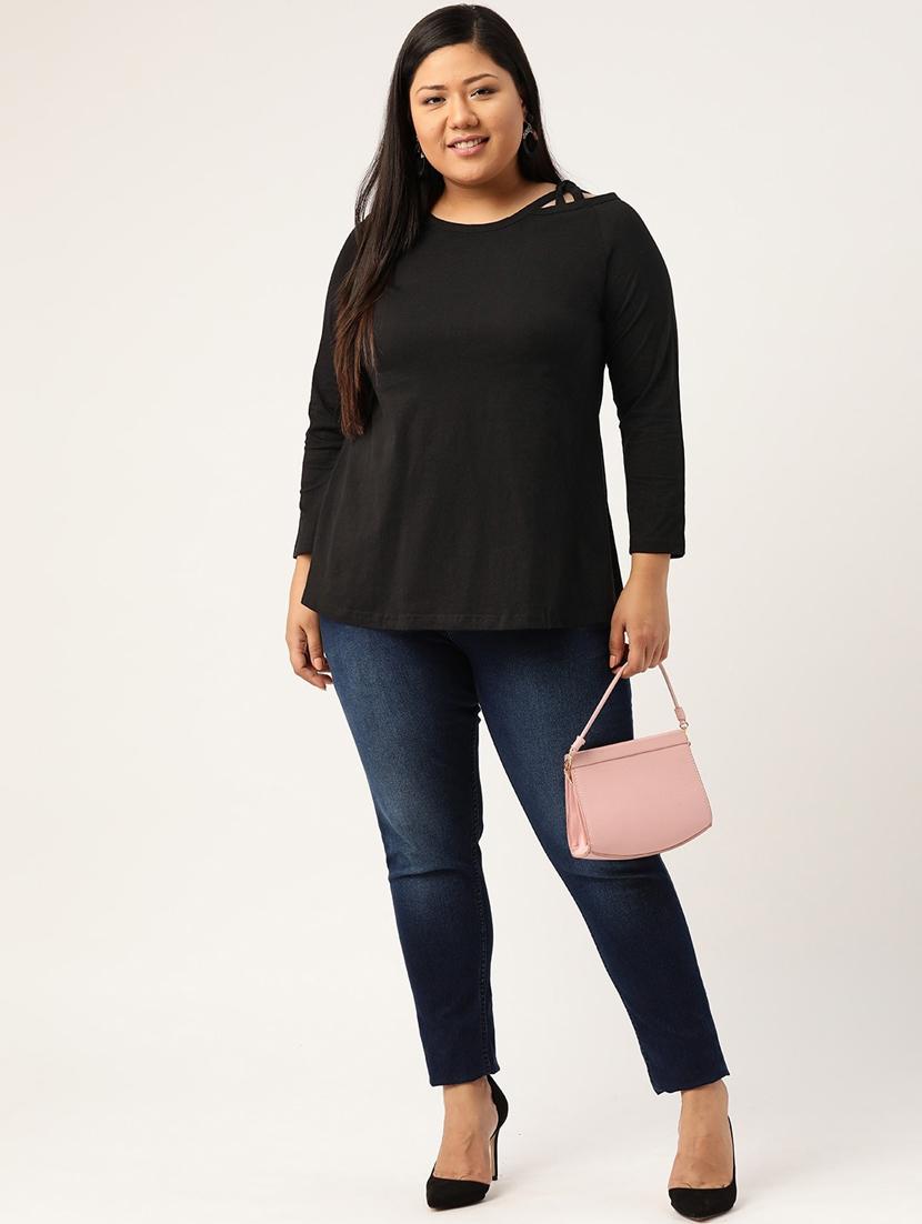 women's straight boat neck top - 19795583 - Standard Image - 3