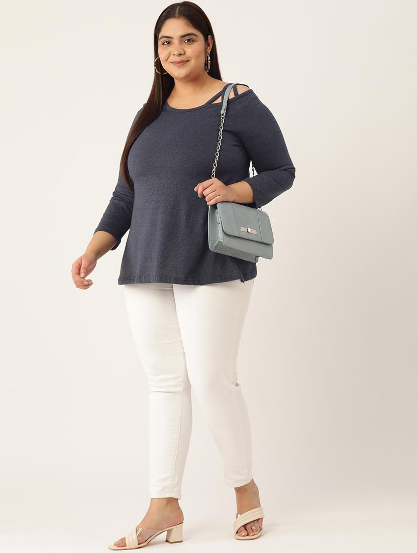 women's straight boat neck top - 19795588 - Standard Image - 3