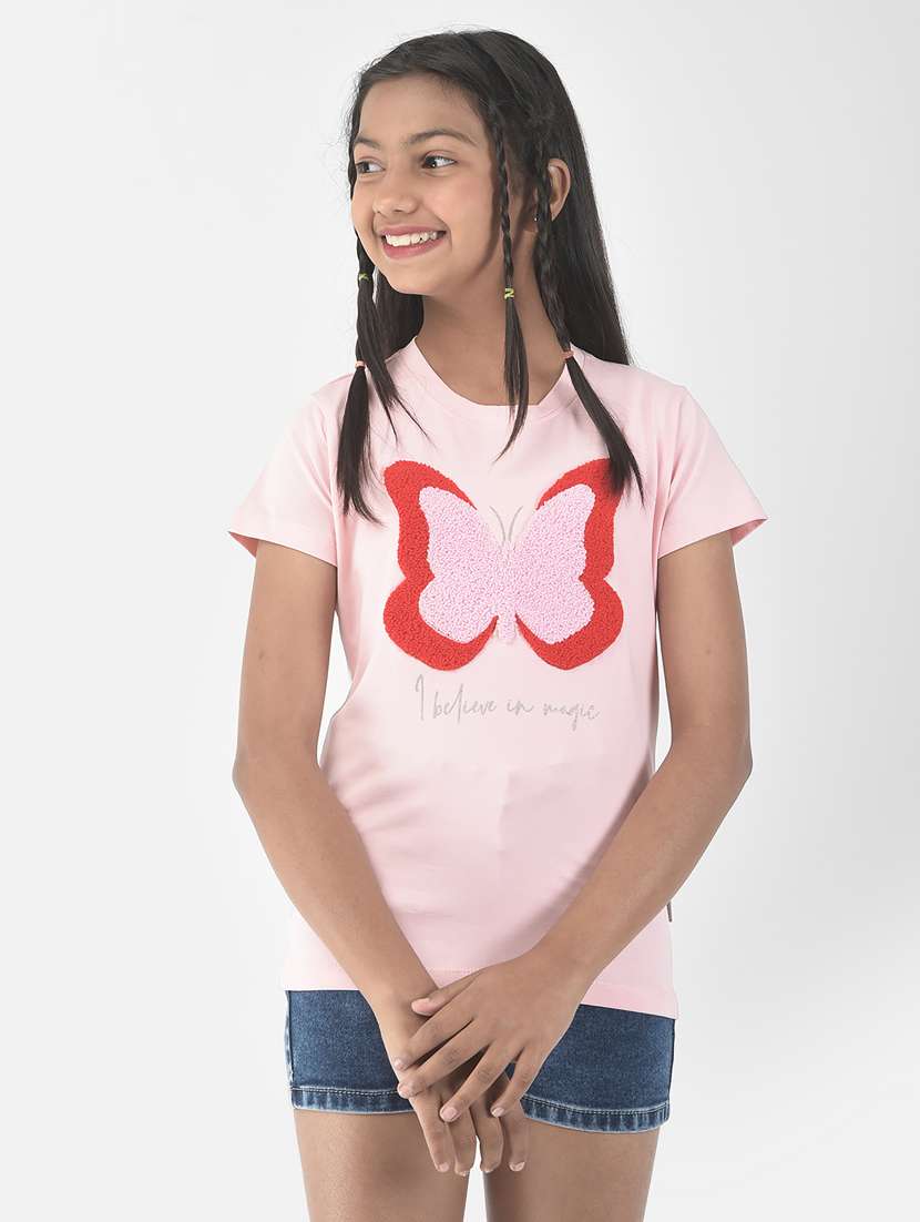 round neck printed regular top