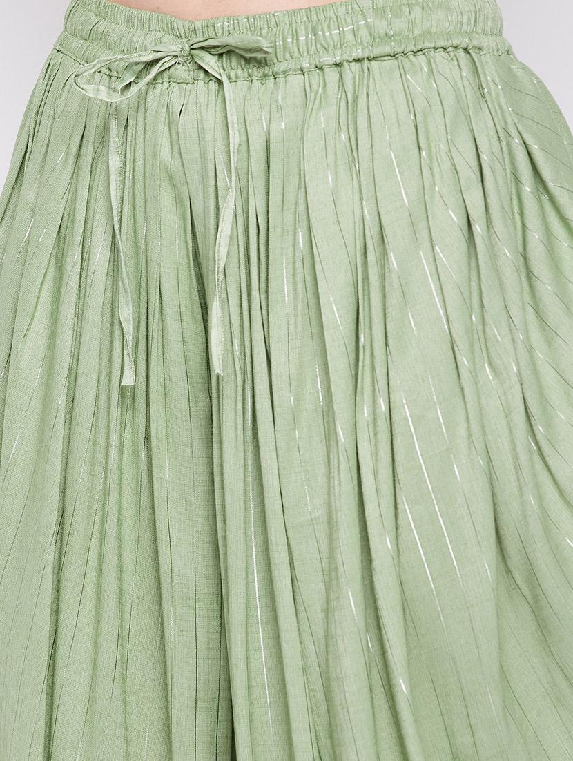 green rayon dhoti salwar salwars - 19795878 - Standard Image - 5