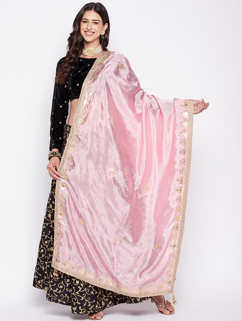 gota work embroidered dupatta
