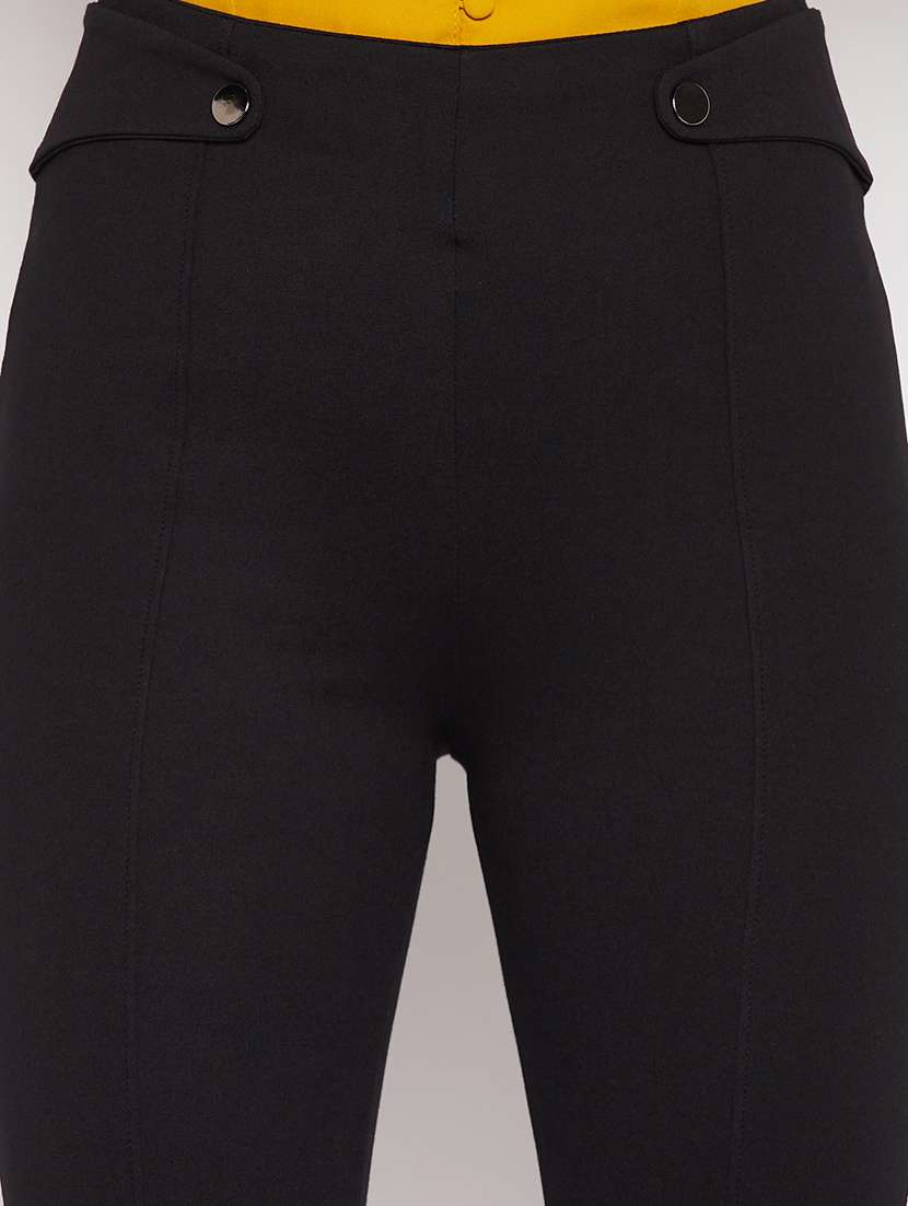 women solid viscose jegging - 19796099 -  Standard Image - 5