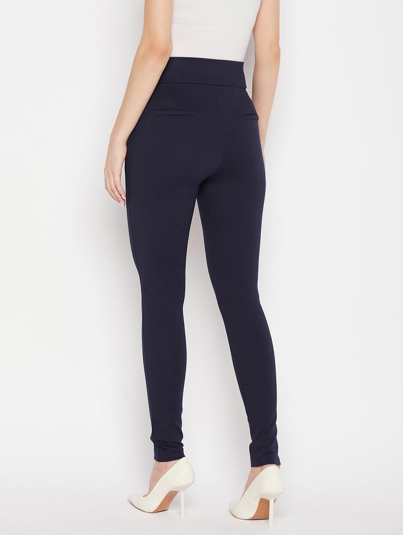 women solid viscose jegging - 19796114 - Standard Image - 3