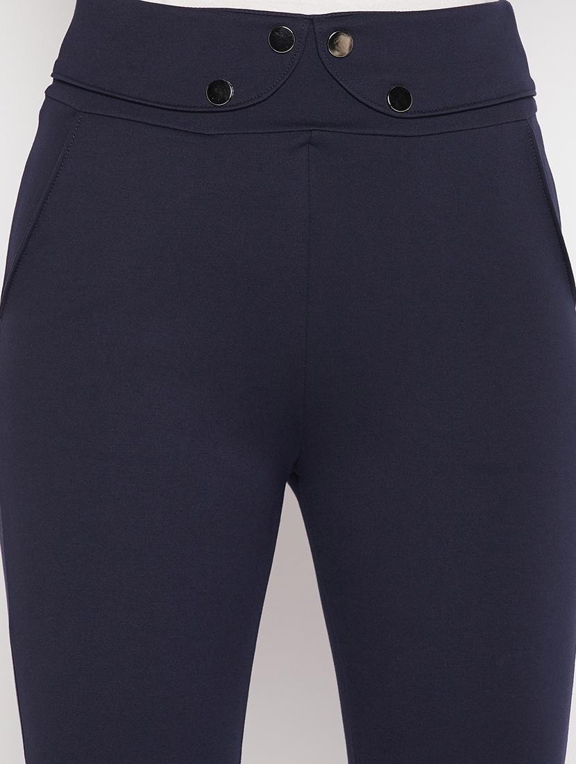 women solid viscose jegging - 19796114 - Standard Image - 5