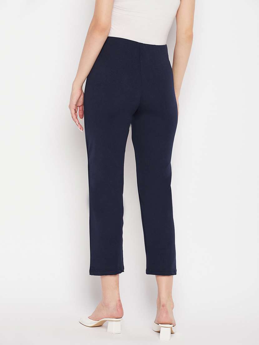 women solid viscose jegging - 19796122 - Standard Image - 3