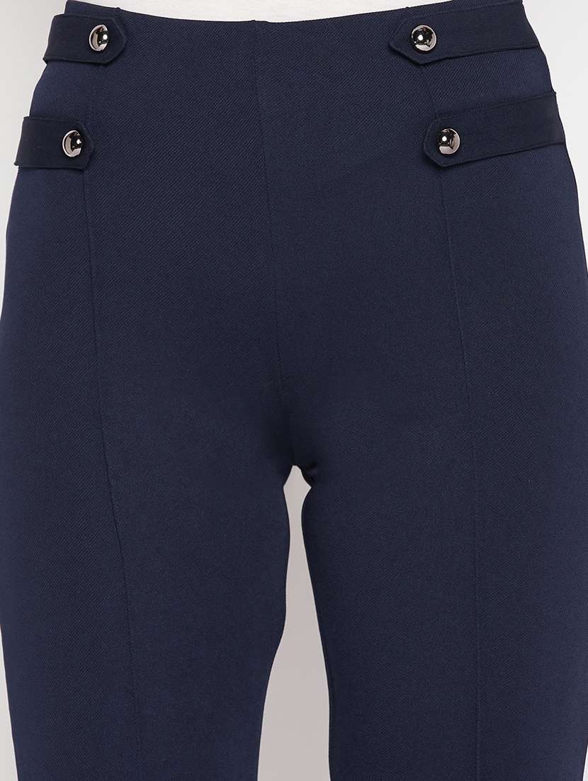 women solid viscose jegging - 19796122 - Standard Image - 5