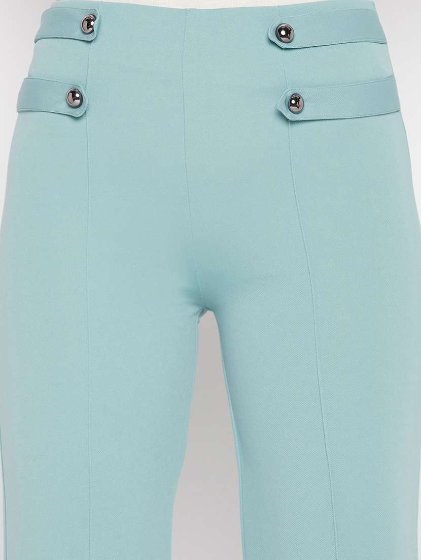 women solid cotton jegging - 19796123 -  Standard Image - 5