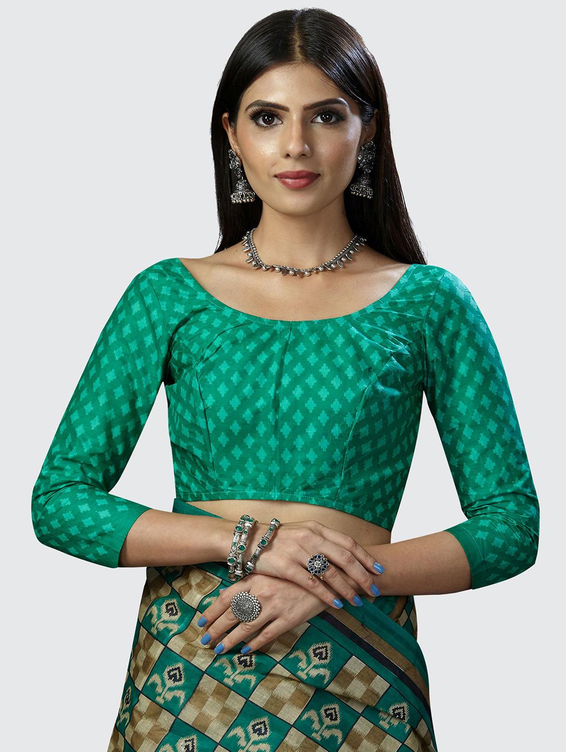 multi colored printed saree with blouse - 19796477 - Standard Image - 3